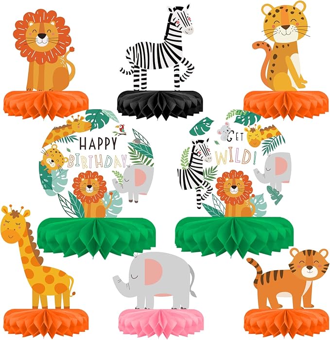 Safari Birthday Decorations Table Centerpiece by Gatherfun
