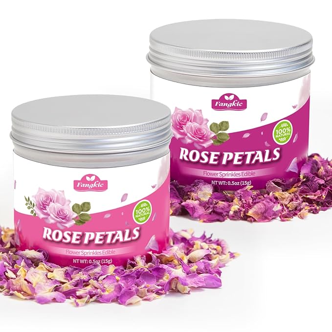Fangkic Edible Rose Flower Petals by Fangkic