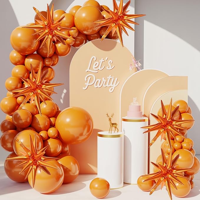 Orange Star Balloons - Image 5