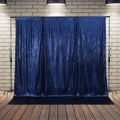 Juya Delight Navy Blue Sequin Backdrop Curtain 6FT X 6FT Glitter Shimmer Photo by JuyaDelight