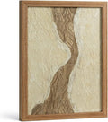 VIYYIEA Framed 3D Textured Wall Art, Handmade Paper Artwork, Modern Minimalist by VIYYIEAART