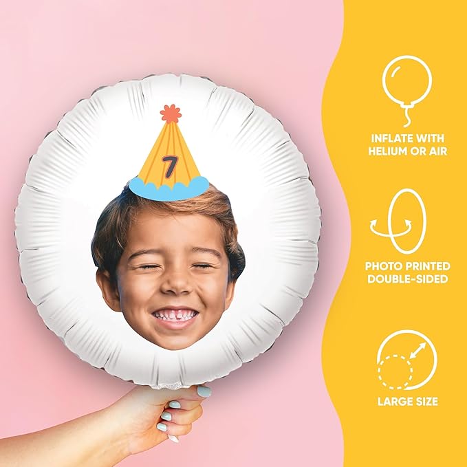Big Dot of Happiness Personalized Party Time Happy Birthday Colorful Cone Hat - Image 2