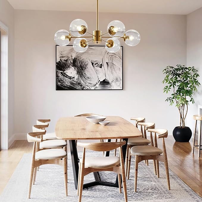 KCO Lighting Modern 6-Light Sputnik Chandelier - Image 9