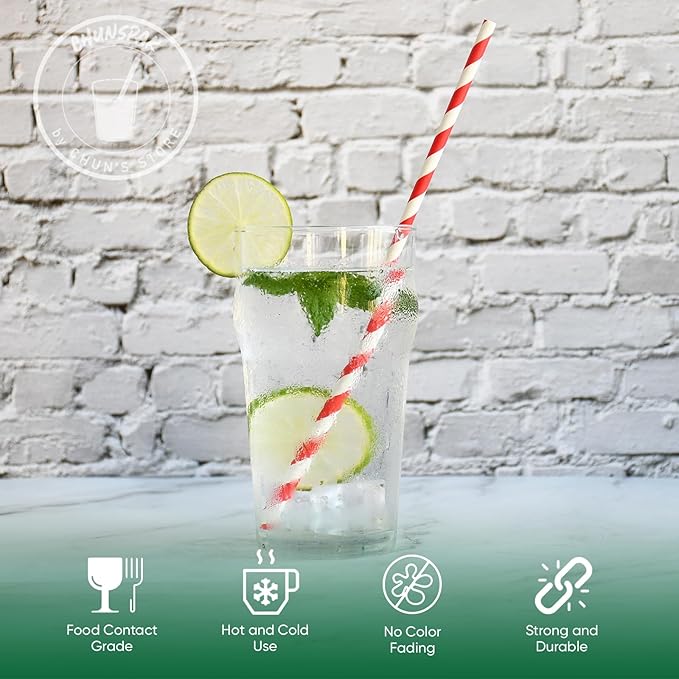Extra Long Paper Straws 10 Inch - Image 2