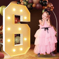 imprsv 4FT Marquee Numbers, Light Up Numbers 6 by Letsmakeitimpressive