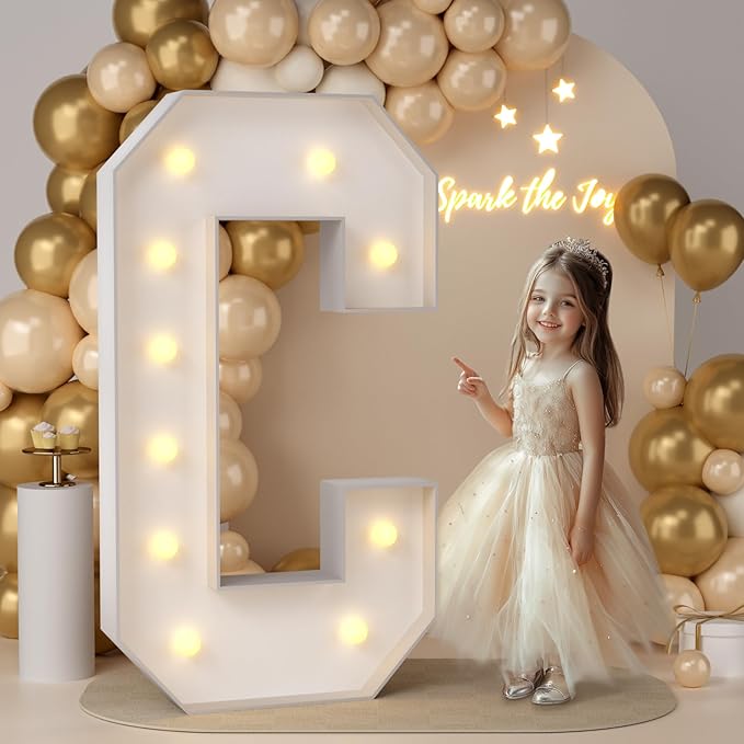 JoyMuse 4FT Marquee Light Up Letters by Unknown