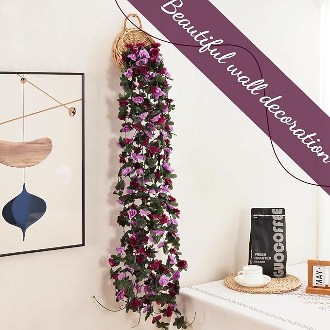 12 Pcs 99 Ft Flower Garland Rose Vines, Rose Garland - Image 5