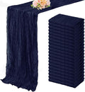 20 Pack Navy Blue Cheesecloth Table Runner 10FT Boho Fabric Rustic Cheese Cloth by FoliafeelHome