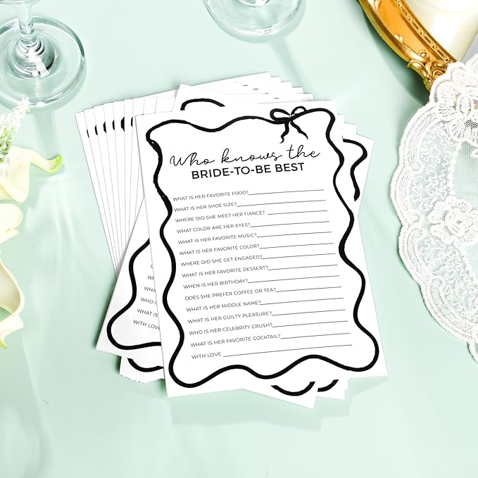 DEEKA 30 PCS Bridal Shower Games Card - Image 3