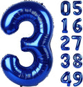 40 Inch Night Blue 3 Large Number Balloon, 3 13 23 30 33 36 Night Blue Birthday by Upgesy