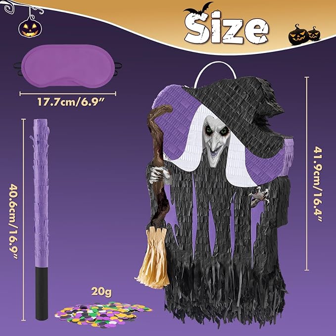 WERNNSAI Halloween Witch Pinata - Image 3