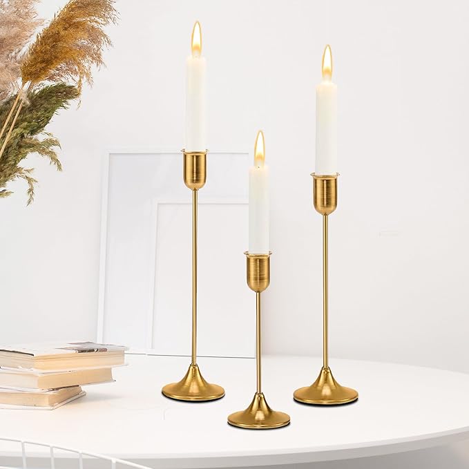 Brass Gold Candle Holder by EASTFLAME