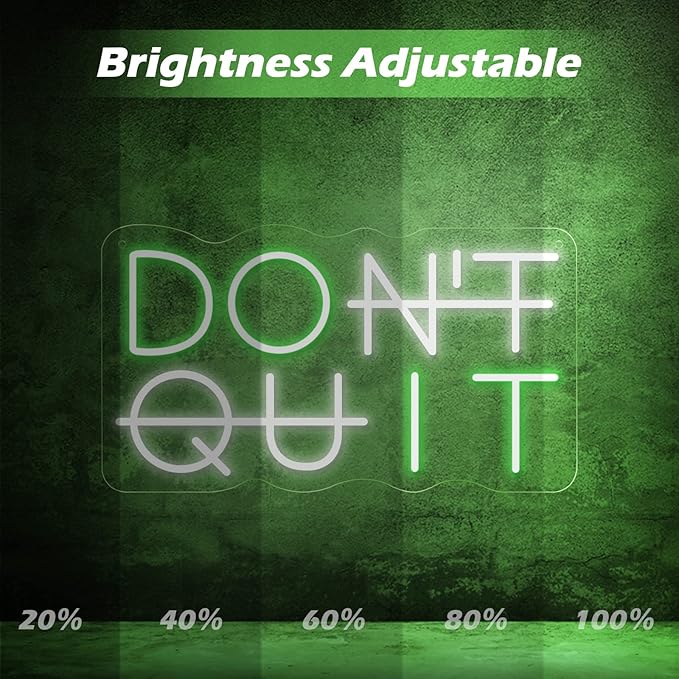 Don't Quit LED Neon Sign for Wall Decor, DO IT Neon Lights Party Decorations - Image 2
