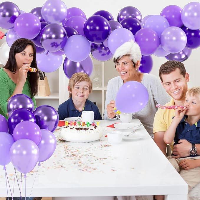 100pcs Purple Balloons - Image 5
