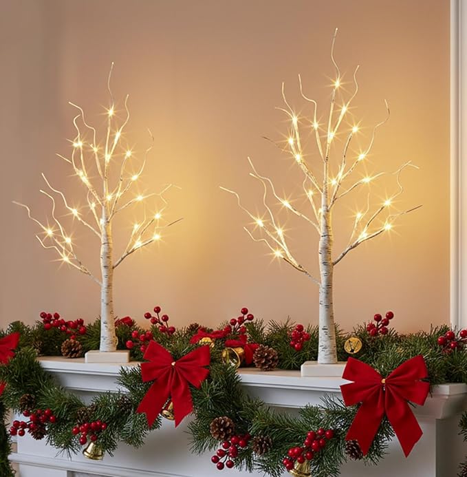 EAMBRITE Lighted Birch Tree Christmas Decorations Indoor - Image 2