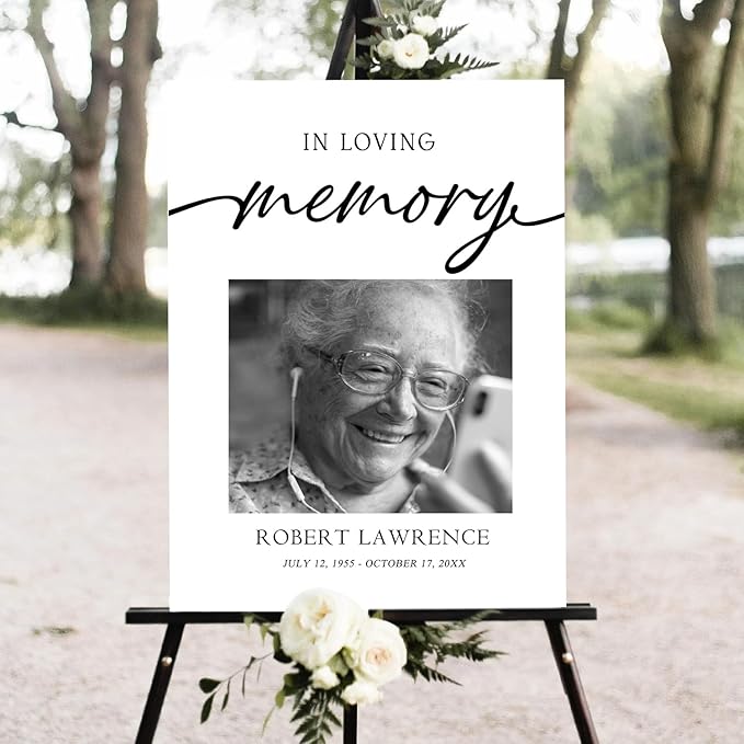 Celebration of Life Sign Board, Funeral Welcome Sign, In Loving Memory by Mapileng%E2%84%A2