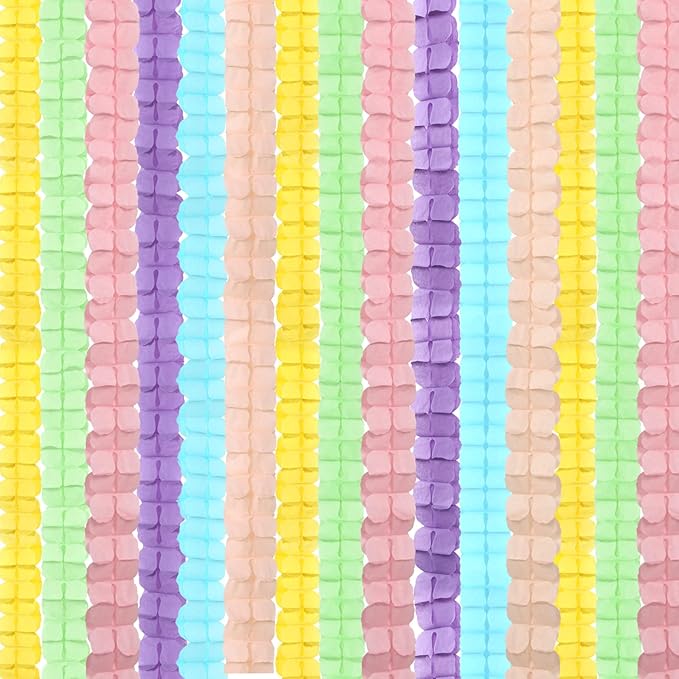 Pastel Rainbow Party-Decorations Streamers Garland - Image 5