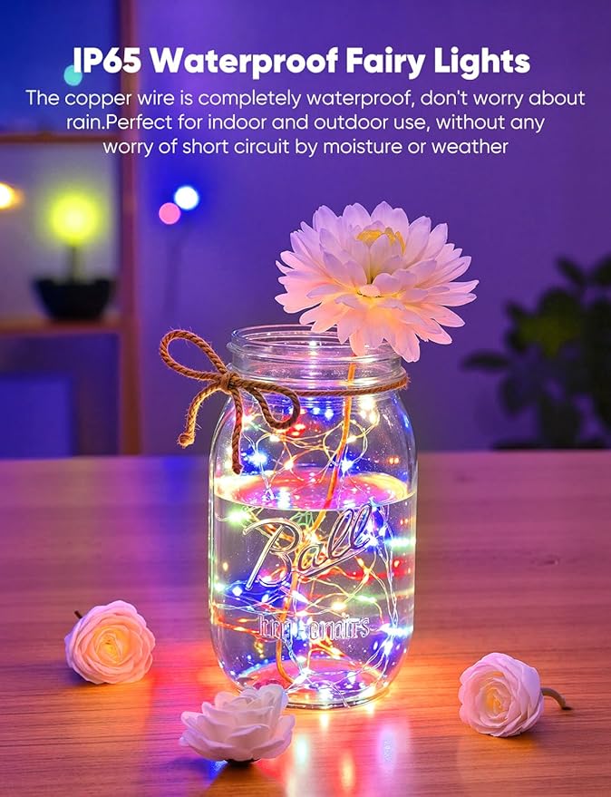 Brightown 14 Pack Multicolor LED Fairy Lights Battery Operated String Lights - Image 5