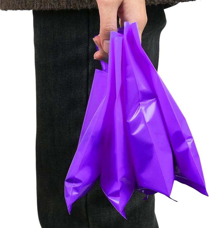 Purple 100 PCS Small Gift Bags, Treat Retail Pouches - Image 7