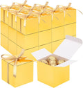 EUSOAR Small Gift Boxes with Lids, Cube Candy Box Mini Muffins Macaron Container by EUSOAR