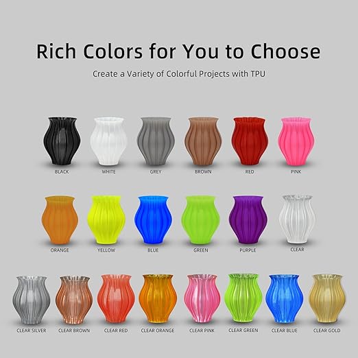 Geeetech TPU Filament 1.75mm, Shore 95A – Flexible 3D Printer Filament - Image 7