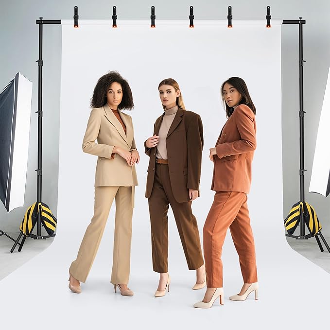 Backdrop Stand 10 x 7.5 FT for Photography Studio, Adjustable Photo Backdrop - Image 9
