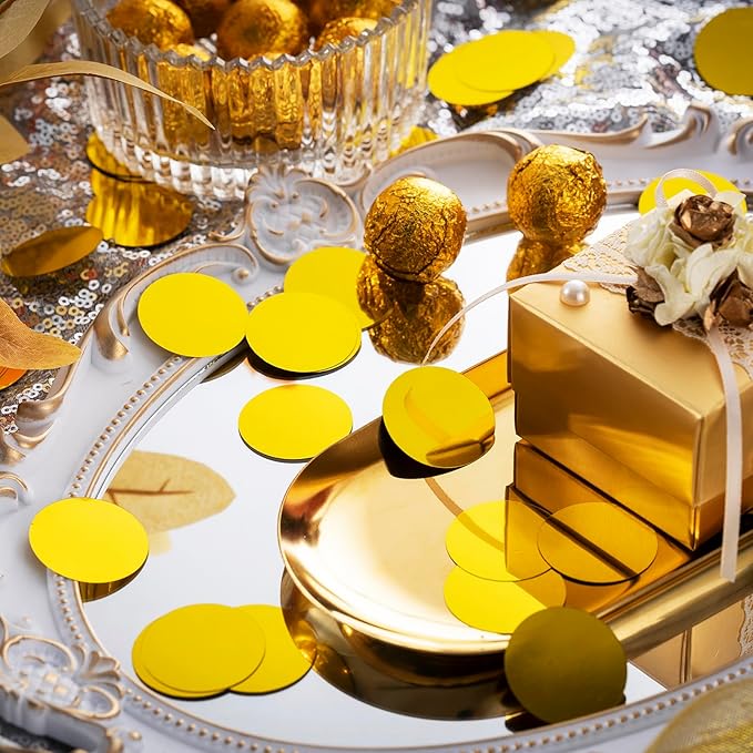 Gold Sparkle Confetti 1.2 Inch - Image 2