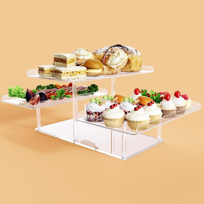 Upgraded Dessert Table Display Set, Acrylic Cupcake Buffet Dessert Risers Stands - Image 2