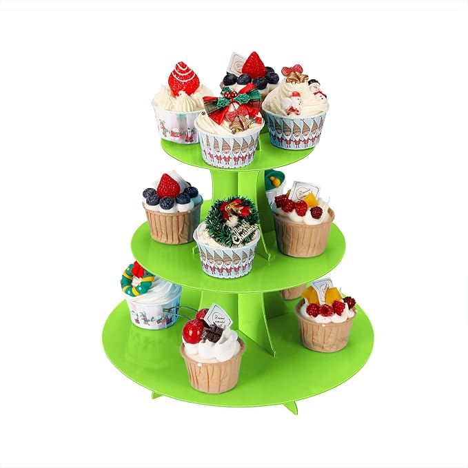 3-Tier Cupcake Stand, Cake Stand holder, Tiered DIY Cupcake Stand Tower - Image 2