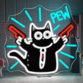 Cat Neon Sign Pew Led Light Cute Neon Signs by FAXFSIGN