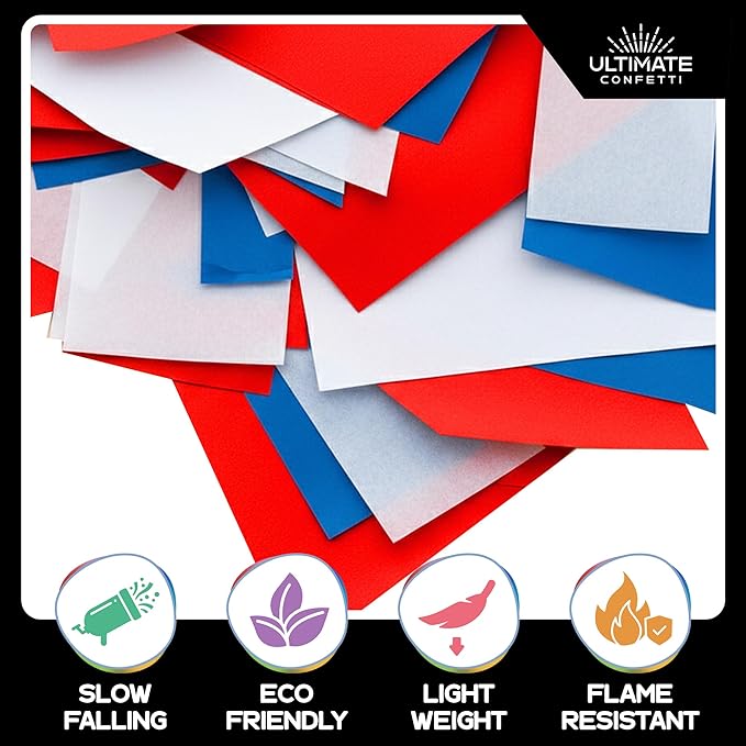 Ultimate Confetti, Biodegradable Confetti Red, Parties and Live Events - 1 lb - Image 4