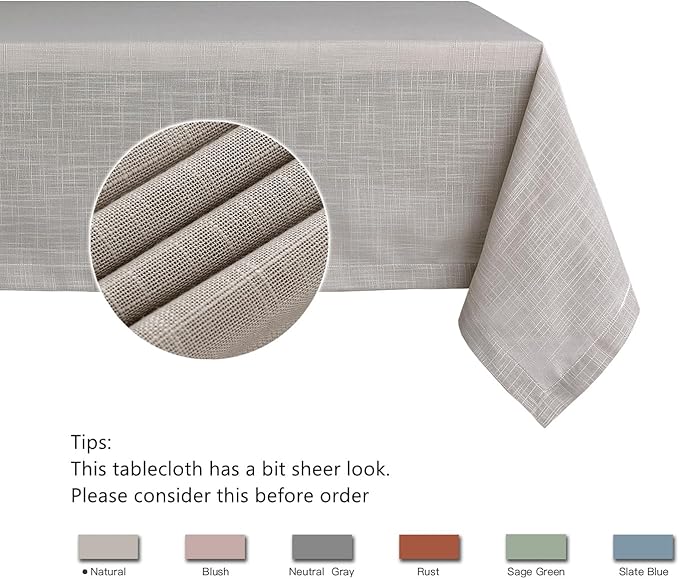 maxmill Lux Faux Linen Table Cloth - Image 5