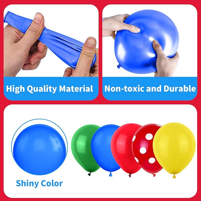 Red Yellow Blue Balloons - Image 4