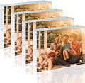 Egofine 5x7 Acrylic Frames 4 Pack, 20mm Thicker Frameless Clear Picture Frames by Egofine