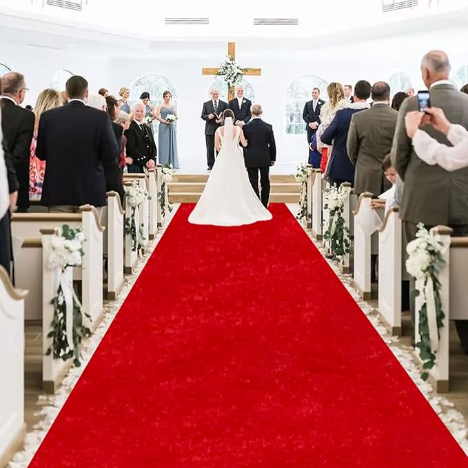 MODFUNS Wedding Aisle Runner Outdoor Red Carpet Runner - Image 5