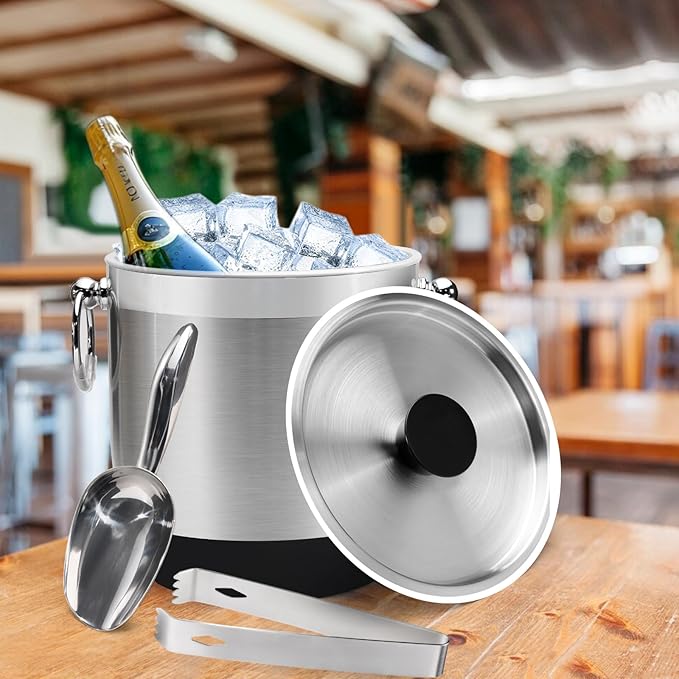 Double-Wall Stainless Steel Insulated Ice Bucket - Image 7