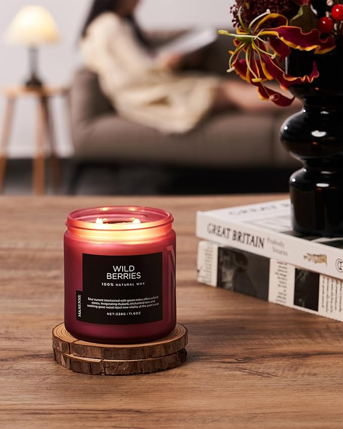 M&SENSE Wild Berries Large Soy Candles - Image 5