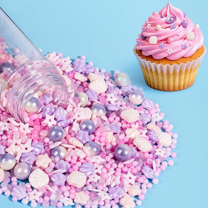 Sugarzy Edible Pearls Sprinkles Cake Decorating, 130g/4.58oz, Baking Ocean - Image 3