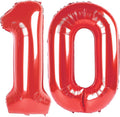 Red Number 10 Balloon by Upgesy