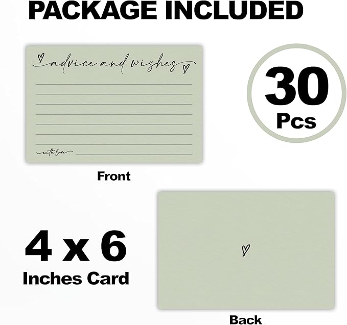 30 Advice & Wishes Cards - Image 2
