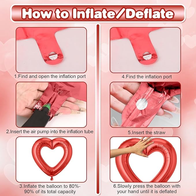 Red Heart Balloons - Image 7