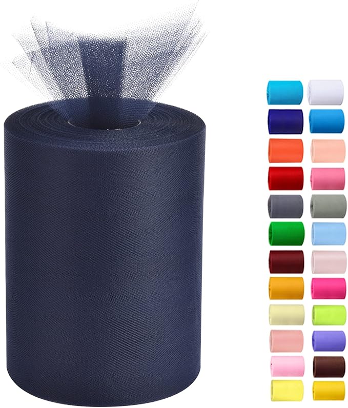 Tulle Rolls 6” by 100 Yards Tulle Roll Spool Fabric by Miegecha