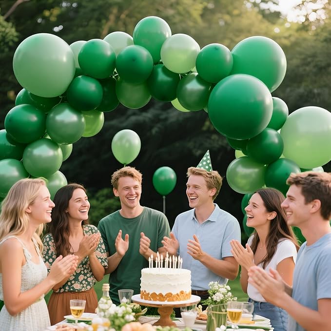 KAWKALSH Dark Green Balloon 12 Inch - Image 4