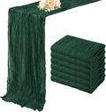 Emerald Green 6 Pack Cheesecloth Table Runner 10FT Boho Fabric Rustic Cheese by FoliafeelHome