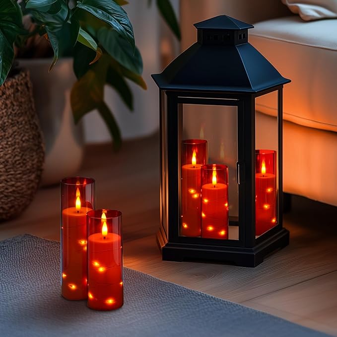 Homemory Red Flameless Candles - Image 7