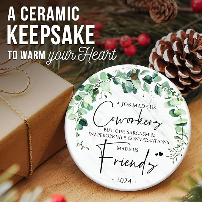 ZAGKOO Coworker Christmas Ornament - Image 5