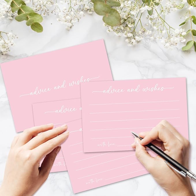 Pink Advice and Wishes Card, Advice Cards - Image 3