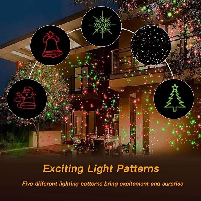 Christmas Projector Lights Outdoor, Led Christmas Laser Lights Landscape - Image 2