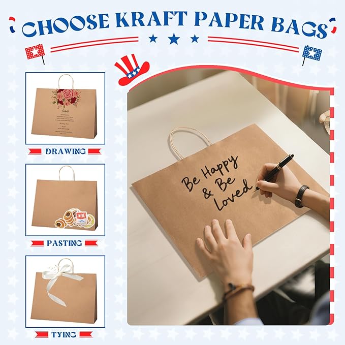 MESHA Large Brown Paper Bags - Image 5