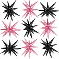 Pink Black Star Balloons by Adorely